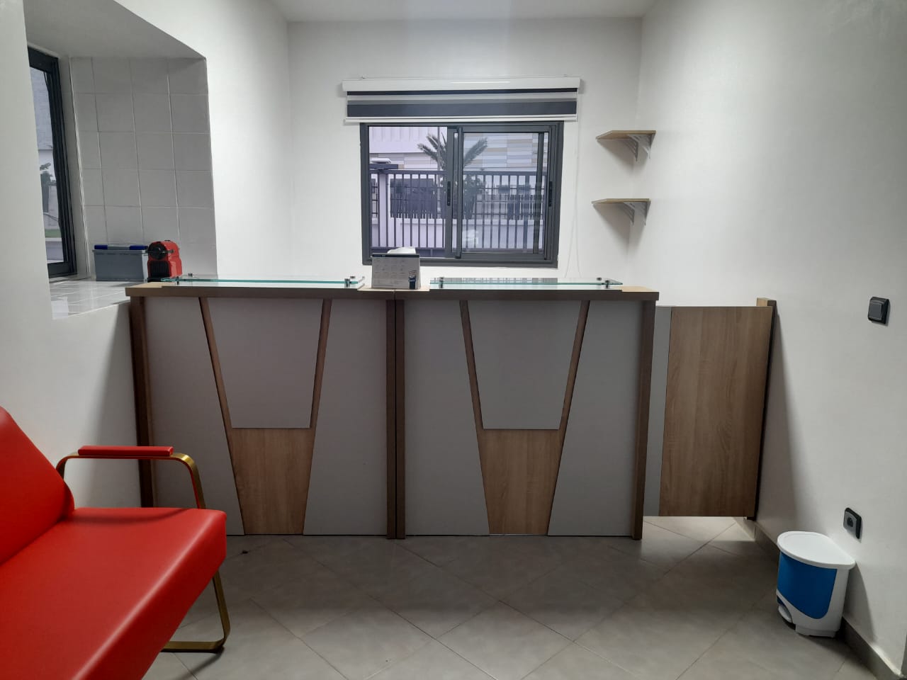 Comptoir d’Accueil en MDF