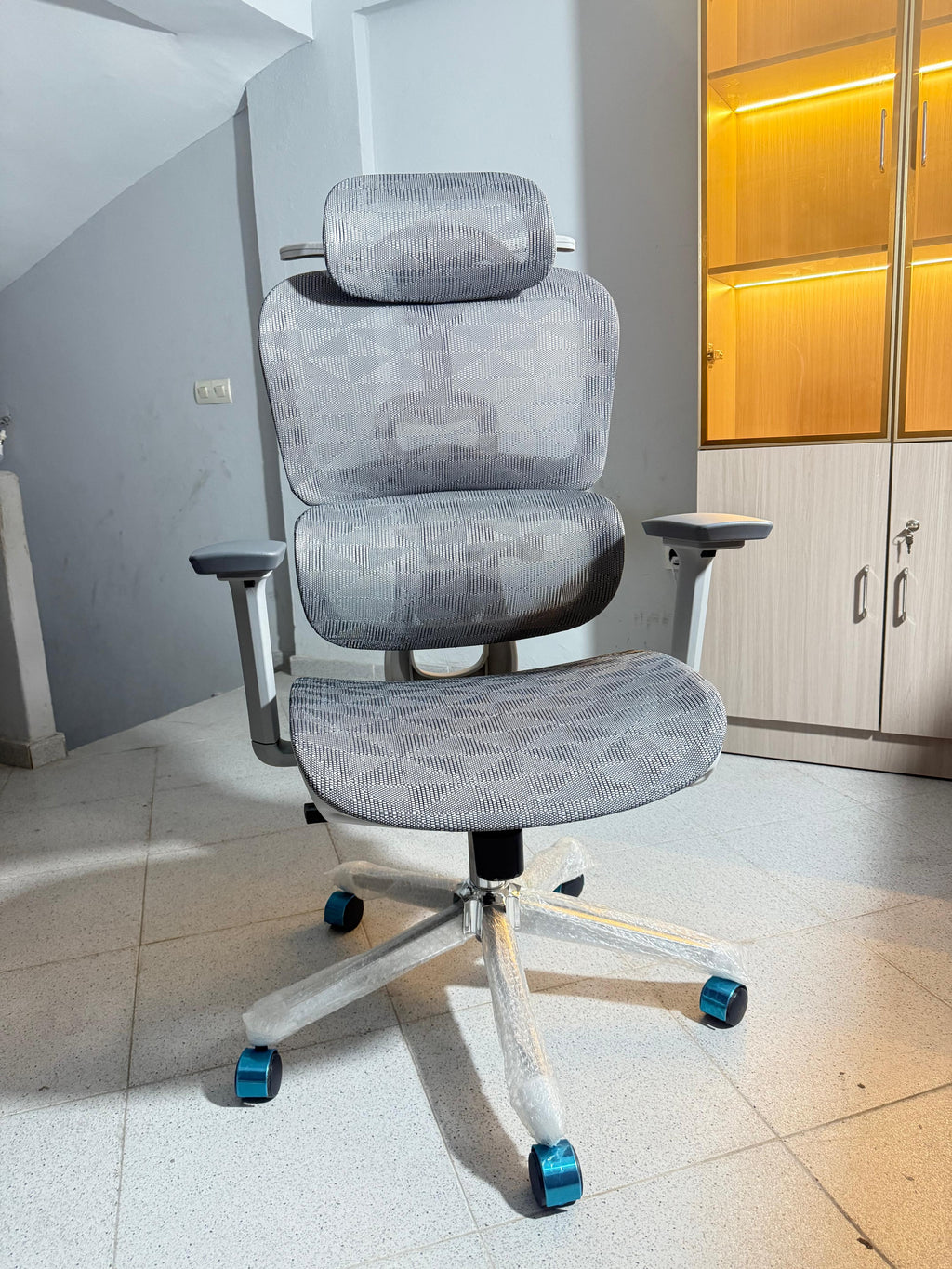 Chaise Ergonomique 627A Noir et Gris