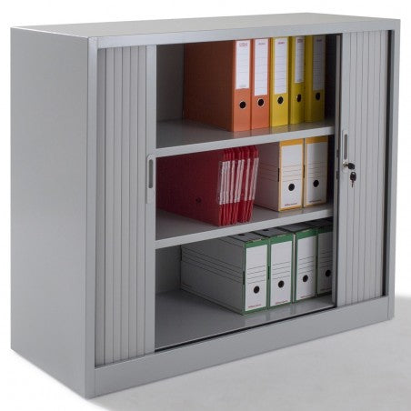 Armoire de bureau à rideaux coulissants